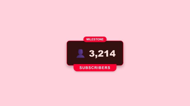 Social Media Follower Milestone - 3214 Subscribers