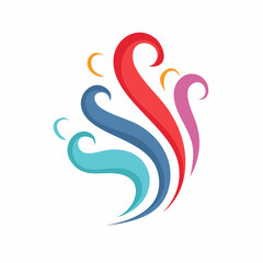 Obraz premium Abstract Swirls of Color