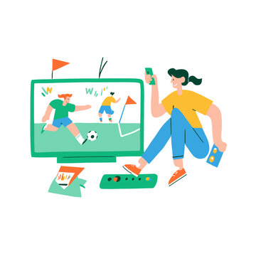 Modern OTT Sports Streaming Interface with Live Match and Stats