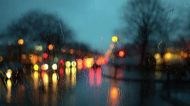 Window reflections changing over time, creating subtle shifts of light and environment on a glass surface, created with Generative AI.