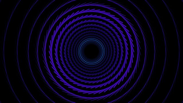 Abstract Rotating Spiral Pattern Digital Technology Background Futuristic Circular Motion
