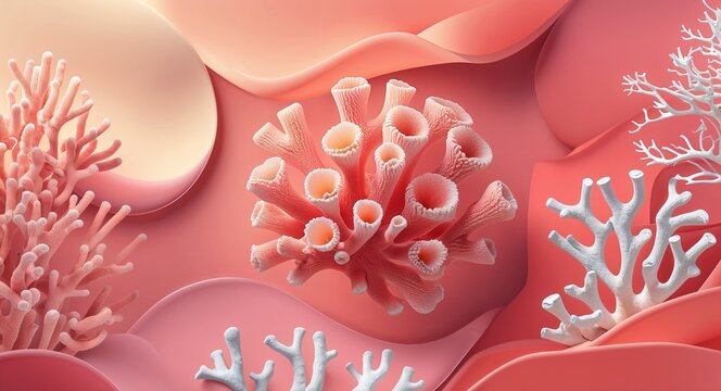 Peach coral soft gradient patterns design elements poster templates for creative graphic design