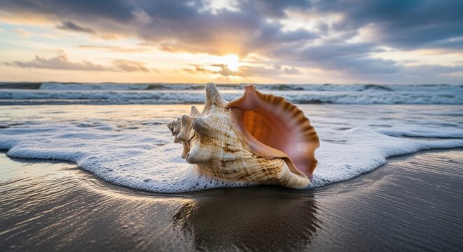 Seashell Serenity at Sunset