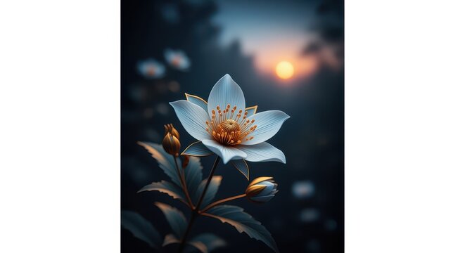 Elegant Blossom at Sunset