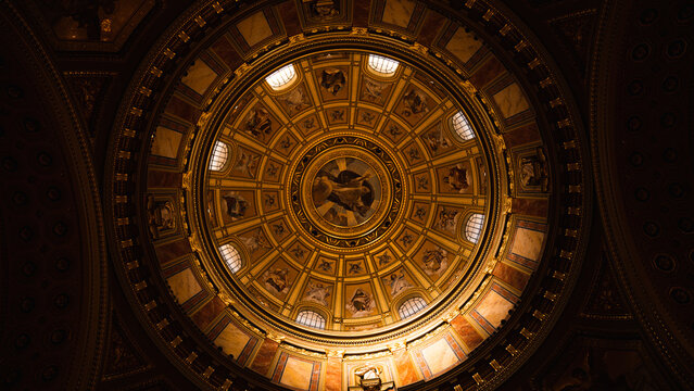 ceiling in cathedral in Europe