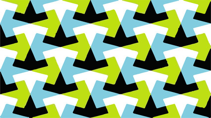 Colorful background with geometric shapes pattern © Sixer's Design