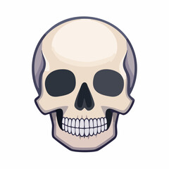 Obraz premium Cartoon Skull Illustration