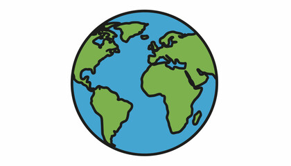 Fototapeta premium earth globe vector illustration