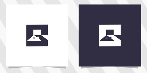 letter b with home logo design © euforia