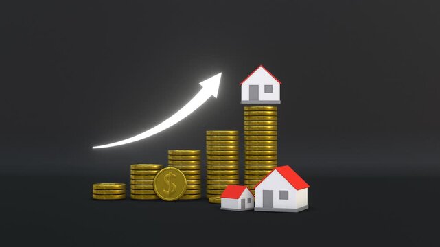 Rising Property Prices, Real Estate Market on the Rise. Full HD. 4K