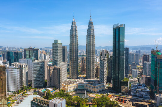 Landscape of Kuala Lumpur city skyline