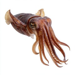 Fototapeta premium Dumbo Cuttlefish Isolated on White Background