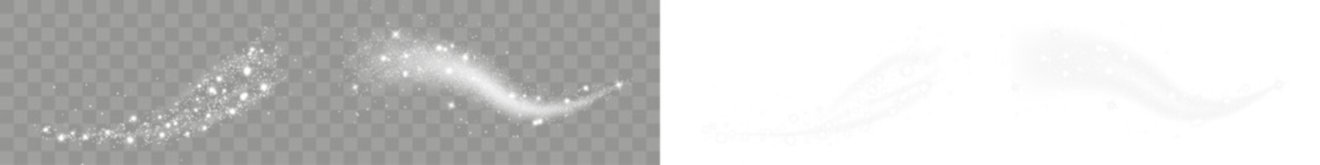 Naklejka premium Collection of comet path shimmering special, for party flyer.