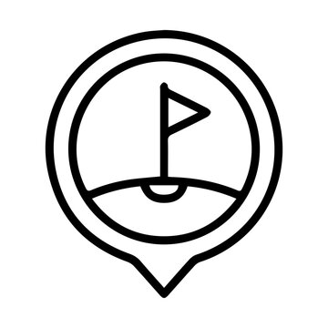 Golf Course Location Icon