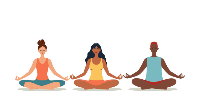 This minimalist illustration evokes serenity and inner peace. Ideal for wellness websites, meditation apps, or content relating to mindfulness and str