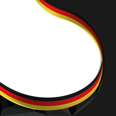 German Unity Day Twibbon Banner Vector
