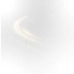 Fototapeta premium Abstract Glowing Wind PNG Overlay with Gold Particle Flow, Futuristic Energy Stream and Dynamic Air Swirl Background Effect