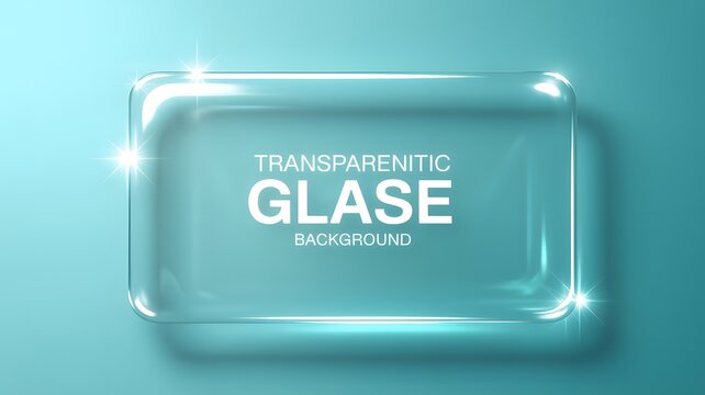 Transparent Glossy Overlay Background with Reflective Blue Glaze Texture