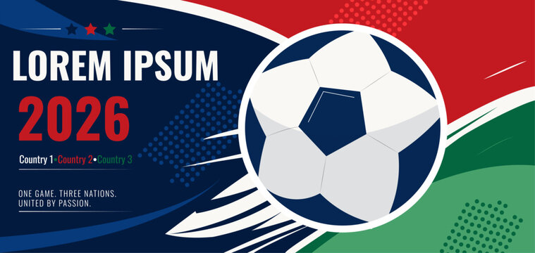 FIFA World Cup features a vibrant vector image of a soccer ball. Flyer FOR FIFA World Cup