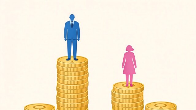 Gender pay gap visual representation