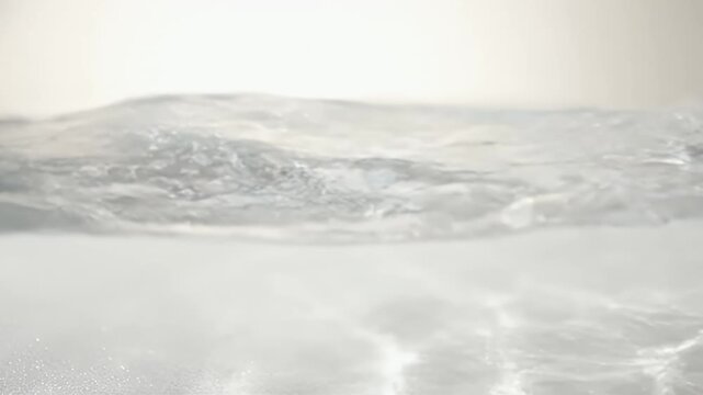 Water Surface Waves Under Bright Light Reflecting Soft Gradient Tones Abstract Clean Motion Liquid Background