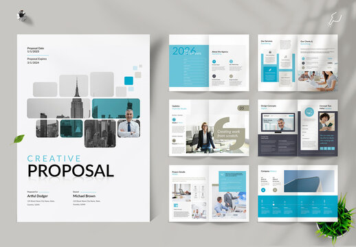 Creative Corporate Proposal Brochure Template Design