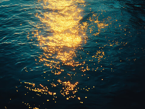 Sunlit Water Surface
