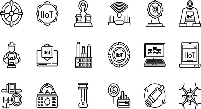 Flat clean energy and smart home vector icon set with vibrant solar, wind, and EV charging symbols.