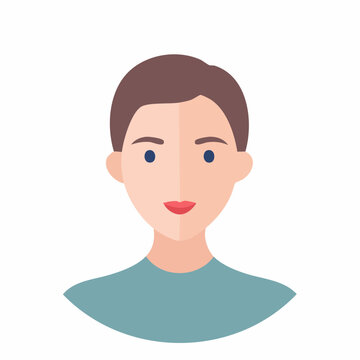 Flat Design Avatar of a Person