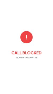 Security mobile notification for spam alert and suspicious call blocked by active security shield