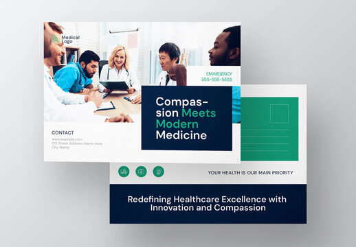Medical Post Card Design