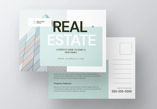 Real Estate Postcard Layout