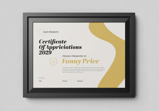 Clean Certificate Template