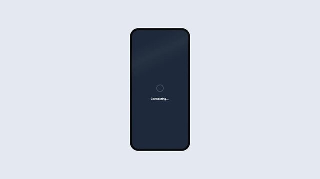 Video conferencing mobile app interface showing a quarterly review meeting connection and participant grid