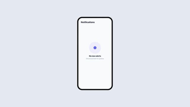 Generic mobile notifications screen displaying meeting reminders and messages being cleared out