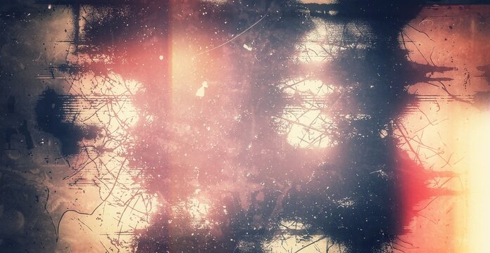 Light leaks overlay effect with dust and blurred light. Retro film Cinematic flare light leak on transparent background. Abstract analog film burn ray light. Leaked camera poster photo effect mockups 