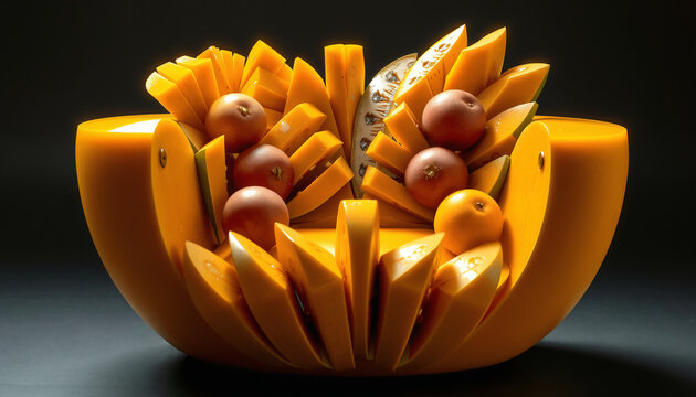 Moderner Designer-Sessel aus Mango-Scheiben