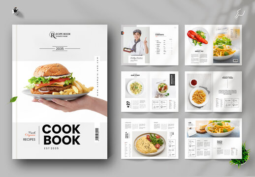 Cookbook Recipe Book Template