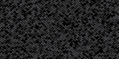 Fototapeta premium seamless pattern metal grid meatball wall decoration with chains circle wallpaper black and gray paper ornament cover, page, banner template design.
