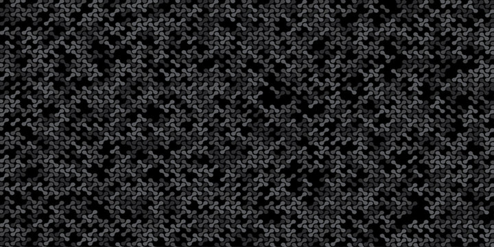 seamless pattern metal grid meatball wall decoration with chains circle wallpaper black and gray paper ornament cover, page, banner template design.