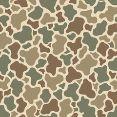 vector duck hunter camouflage design, hunting camo. Old school camouflage pattern. Marsh background © Rashid
