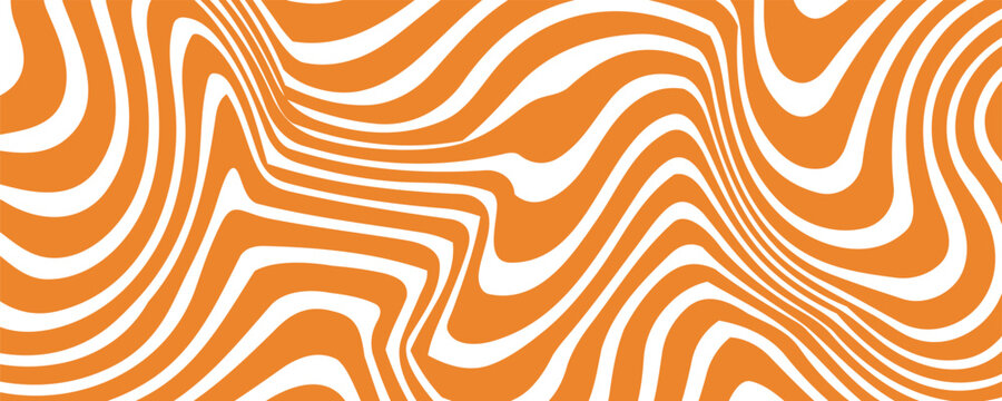 Wavy caramel background. Vector pattern with candy texture. Liquid chocolate illustration