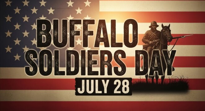 Buffalo Soldiers Day July 28th American History Military Tribute