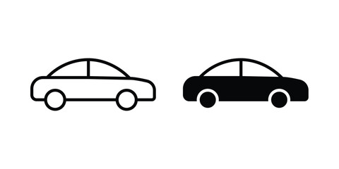 Fototapeta premium Car icon, symbols pack for UI designs.