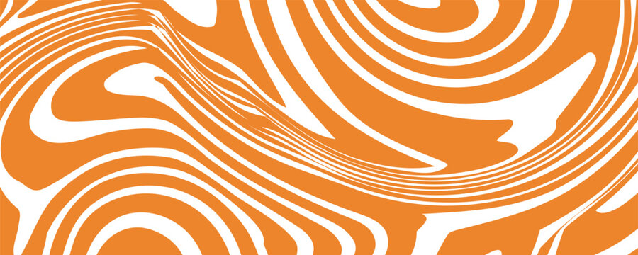 Wavy caramel background. Vector pattern with candy texture. Liquid chocolate illustration