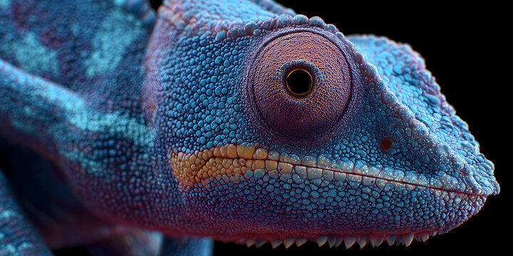 Blue Glimmer Particle Chameleon