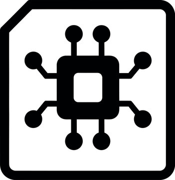 Microchip icon represents advanced digital processing and integrated circuit technology for computing systems.