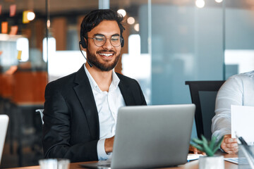 Fototapeta premium People working in a call center