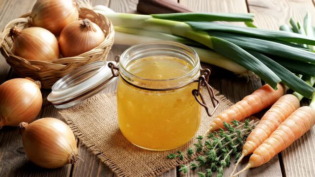 Homemade Vegetable Broth - A Delicious and Nutritious Recipe.