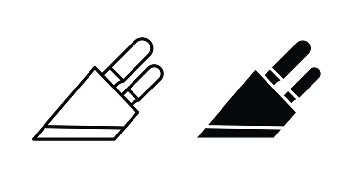 Kitchen knife block icon, symbols pack for UI designs.
